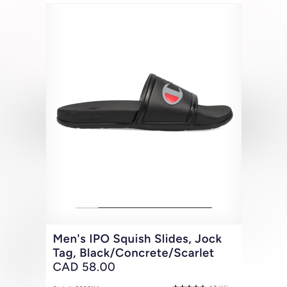 Mens Champion slides